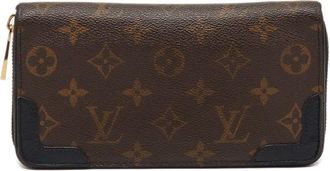 Louis Vuitton Portafoglio in tela con monogramma - Marrone