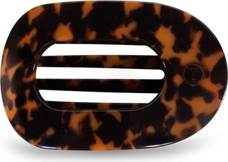 Teleties Large Flat Round Hair Clip in Tortoise at Nordstrom