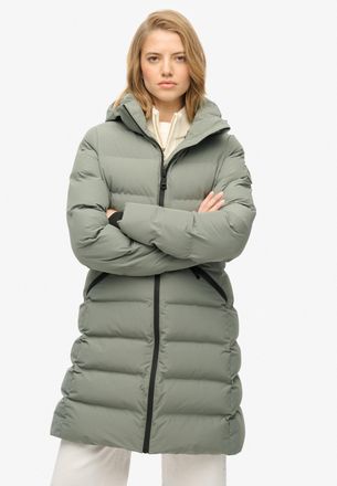 Superdry Steppjacke SUPERDRY CITY MID PADDED JACKET, Damen, Gr. S, gr&uuml;n (freestyle gr&uuml;n), Steppware, Obermaterial: 100% Polyester, unifarben, relaxed fit Po-be