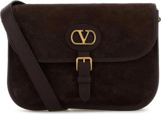 Valentino Garavani Antibes Schoudertas - Heren - Schoudertassen - Bruin - ONE Size - Leer - Tassen