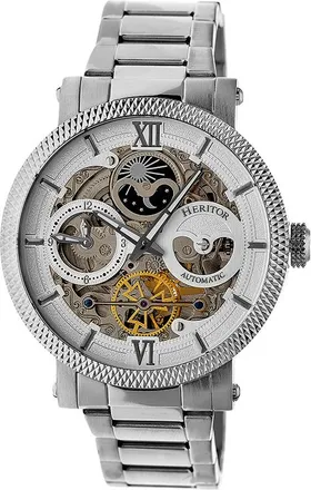 Heritor Aries Automatic Skeleton Dial Mens Watch HR4401