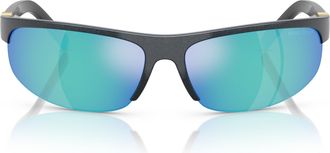 Miu Miu 0mu A02s Semi-Rimless Black Sunglasses