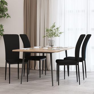 vidaXL Vidaxl - Sillas De Comedor 4 Unidades Terciopelo Negro