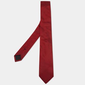 HUGO BOSS Boss By Hugo Boss Red Silk Tie