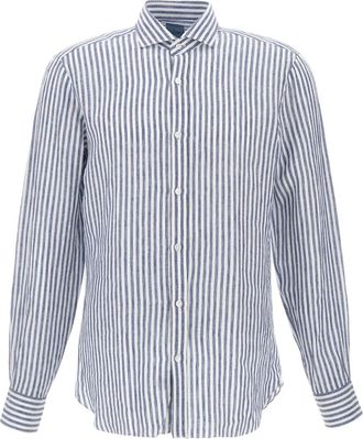 Barba Camicia a righe - Blu
