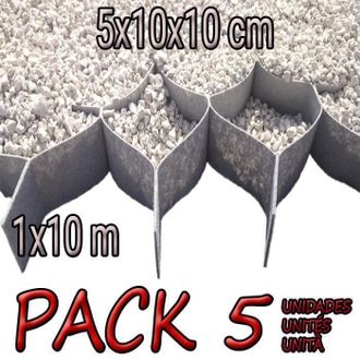 OEM Estabilizador De Grava - Pack 5 - 50m2 - 5cm De Altura - Flexible - Pl&aacute;stico Tejido