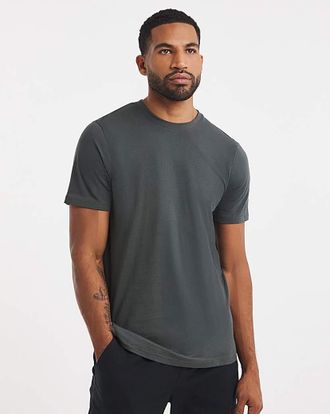 Jacamo Crew Neck T-Shirt Long - Green