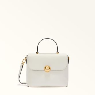 Furla Moonlight Borsa A Mano S Panna Bianco Pelle Di Vitello Notte Donna