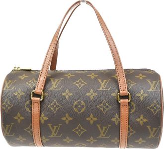 Louis Vuitton Papillon Handbag Monogram Canvas Brown Canvas Handbag (Pre-Owned)