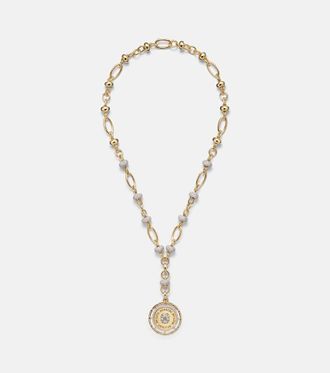 Foundrae Lovestruck Commitment 18kt gold pendant necklace with diamonds