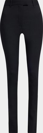 Alexander McQueen Lightweight Wool-Silk Flare Pants