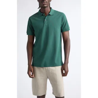 Sunspel Cotton Piqu&eacute; Polo in Forest at Nordstrom, Size Xx-Large