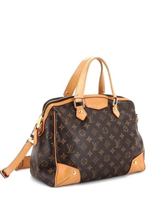 Louis Vuitton Retiro Handbag Monogram Canvas PM satchel - Marrone