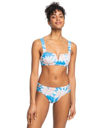 Roxy Triangel-Bikini ROXY Roxy Love The Cocoa, Damen, Gr. XS, Cup B, blau (azure blau palm island), Obermaterial: 74% Nylon, 26% Elasthan;, Bikini-Sets Tri