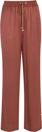 Lorena Antoniazzi Broek met trekkoordtaille - Bruin