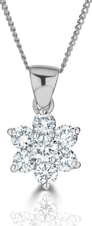 The Diamond Store 0.50ct H/si Diamond and Platinum Pendant Necklace - FR27-72JUS