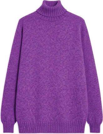 Fortela Shetland Turtleneck Sweater in Violet at Nordstrom, Size 44