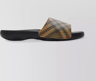 Burberry checked slide sandals