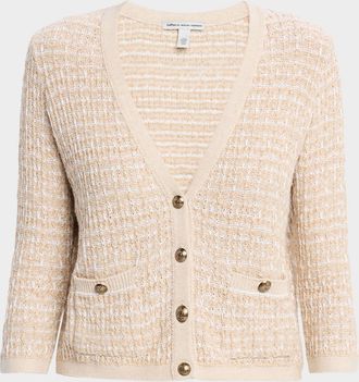 Autumn Cashmere Button-Down Cotton Knit Cardigan