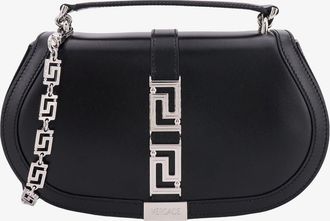 Versace Borsa a mano in pelle con dettaglio in metallo la greca frontale - VERSACE - gender_Woman