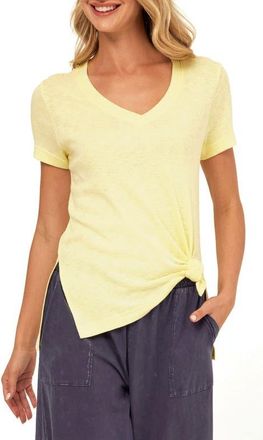 Threads 4 Thought Norma Textured Slubbed Cotton Blend T-Shirt in Lemonade at Nordstrom, Size X-Small