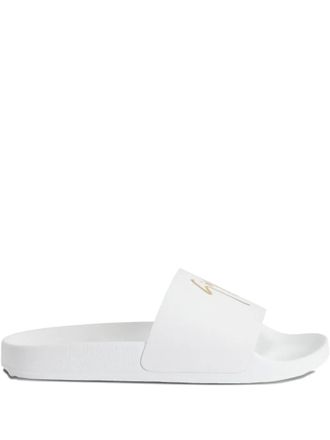 Giuseppe Zanotti Brett slides - White
