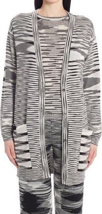 Missoni Space Dye Cashmere Cardigan in Fiammato Donna at Nordstrom Rack, Size 10 Us / 46 It