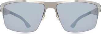Ic! Berlin IC0061 Nate Polarized 20D Mens Sunglasses Grey Size 63