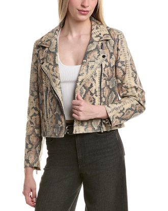Shelli Segal Laundry By Shelli Segal Snake Moto Jacket