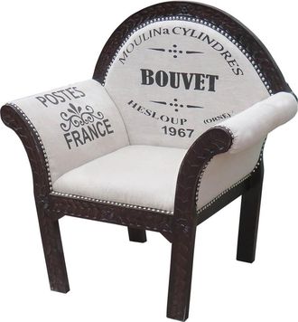 Wanderlust Deco Wanderlust Deco - Sill&oacute;n Tapizado Blanco 89x61x100