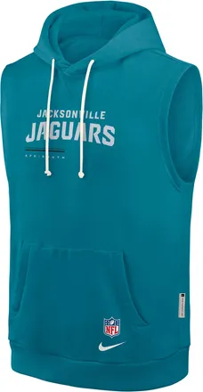 Nike Jacksonville Jaguars Sideline Nike Mens Dri-FIT NFL Sleeveless Pullover Hoodie in Green | 03B445W9N-0CN