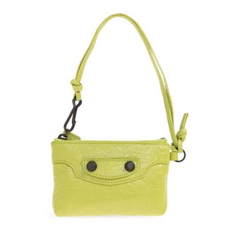Balenciaga Wallets & Cardholders, female, Green, Size: ONE SIZE Le City Leather Pouch