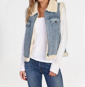 Dylan Asher Denim Vest In Blue
