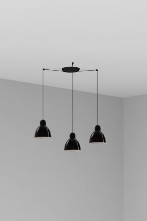 Faro Barcelona Venice 3l Colgante Negra