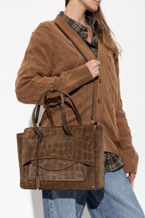 Hidesins Flap Large Bag, Womens, Brown