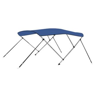 vidaXL Toldo Bimini De 3 Arcos Azul 183x160x137 Cm Vidaxl
