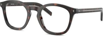 Prada PR C04V Bril - Heren - Brillen - Bruin - 49 MM - Accessoires