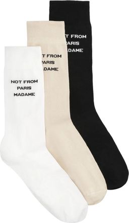 Dr&ocirc;le de Monsieur Slogan Sokken - Heren - Sokken - Veelkleurig - ONE Size - Katoen - Ondergoed