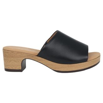 Gabor Leren Sandalen met Hoge Hak - Dames - Muiltjes - Zwart - 36 EU - Leer - Schoenen