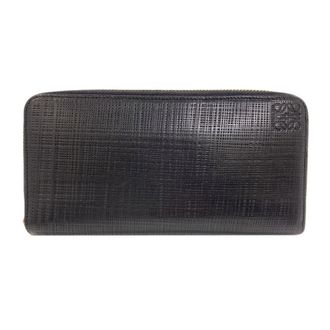 Loewe Black Leather Long Wallet (Bi-Fold) (Pre-Owned)