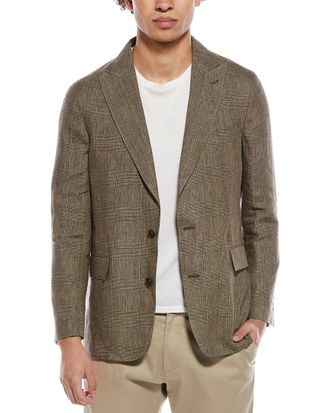 Todd Snyder Todd Snyder Plaid Linen Sutton Jacket