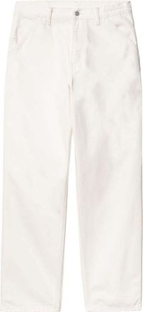 Carhartt Work in Progress Off White Mid Rise Jeans