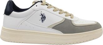 U.S.Polo Association 04 White Blue - Heren - Sneakers - Wit - 43 EU - Schoenen
