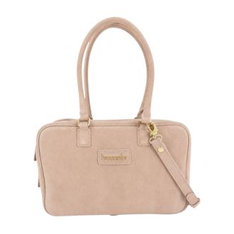 Braccialini Sara Schoudertas - Dames - Tassen - Beige - Maat: ONE Size Leer