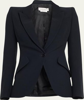 Alexander McQueen Classic Single-Breasted Suiting Blazer