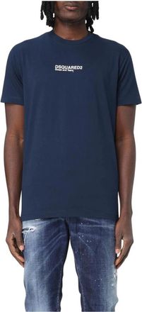 Dsquared2 Short Sleeve Crew Neck Tee - Heren - T-shirts - Blauw - S - Tops