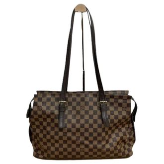 Louis Vuitton Pre-owned Tote Bags, female, Brown, Size: ONE SIZE Pre-owned Damier Canvas Tote Bag
