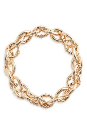 Nordstrom Oval Link Stretch Bracelet in Gold at Nordstrom