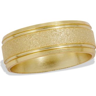 Savvy Cie Jewels Sandblast Band Ring in Yellow at Nordstrom Rack, Size 6