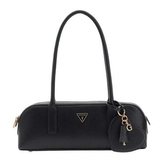 Guess Isobel Logo Shoulder Bag - female - Guess - Shoulder Bags - Black - ONE SIZE - Bags